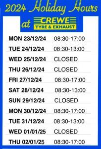 2024/25 Holiday Hours